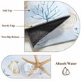 thumbnail image 6 of 5'x8' Area Rugs, Coastal Indoor Outdoor Area Rug for Living Room Bedroom, Summer Nautical Beach Shell Starfish Coral Washable Bathroom Rugs Kitchen Floor Carpet Mats Home Decor Aesthetic, 6 of 8