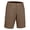 BROWN, variant on Men's Hiking Cargo Shorts with 9 Pockets Lightweight Water-resistant Quick Dry Golf Travel Shorts Khaki M