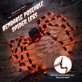 thumbnail image 4 of Ayieyill 5ft Giant Light-up Halloween Spider, Scary Hairy Fabric Spider for Indoor Outdoor Yard Haunted House Decor, Orange, 4 of 7