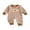 Coffee, variant on Cjfdfy Newborn Baby Girl Boy Thanksgiving Outfit Turkey Embroidery Plaid Print Long Sleeve Romper Fall Holiday Outfit Infant Cute My First Thanksgiving Fall Winter Clothes 0-18M