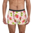 thumbnail image 4 of Wukai Strawberry Floral Print Men’s Underwear Breathable Boxer Briefs,&nbsp;Moisture Wicking & Breathable-Medium, 4 of 7