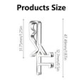 thumbnail image 5 of Valance Mounting Clips Clear Invisible Channel Valance Clips for Horizontal Wood Blinds Retainer Holers 24/72Pcs, 5 of 7