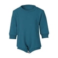 thumbnail image 2 of Coerni New Born Baby Cotton Romper Cute Long Sleeve Button Onesie Boys Girls Solid Soft Outfit Long Sleeve Crewneck Bodysuit, 2 of 9