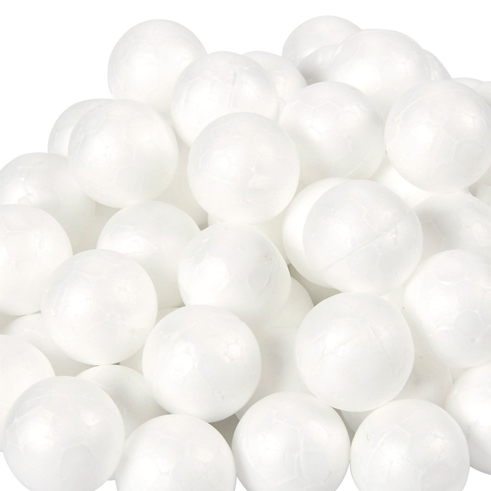 Mini 1 Inch Foam Balls for Arts and Crafts Supplies (100 Pack