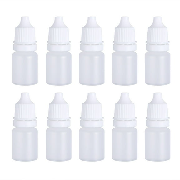 NIAIZEK 5ml White Plastic Dropper Bottles, 30 Pack Squeezable Liquid Dispensing Bottles for Essential Oils, Eye Drops, and More