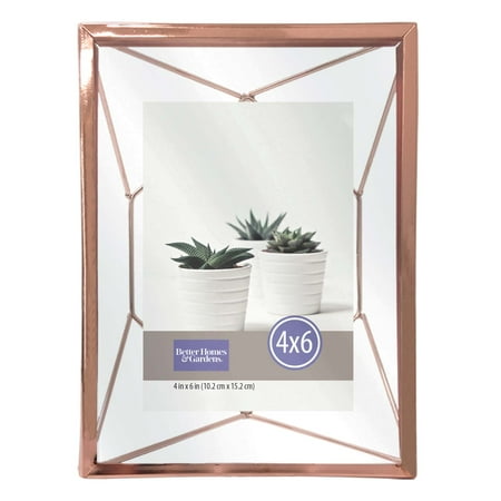 Download Better Homes & Gardens 4"x6" Geometric Metal Rose Gold ...