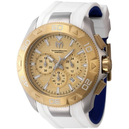 TechnoMarine  Mens UF6 None Quartz Chronograph Gold Dial Watch