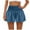 Blue, variant on Plebaso Women's High Waist Shorts Pleated Loose Casual Shorts Lightweight Summer Dressy Shorts for Beach