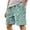 Light Green, variant on Men's Casual Corduroy Shorts Elastic Waist Drawstring Lightweight Men Shorts Casual with Pockets Loose Fit Men Beach Shorts