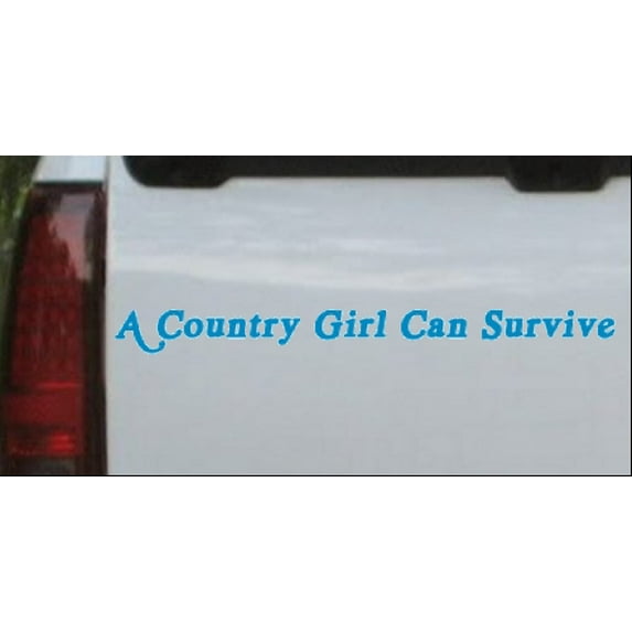 A Country Girl Can Survive acid font Car or Truck Window Decal Sticker