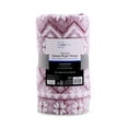 Mainstay Printed Textured Plush Throw 50” x 60” Fair Isle