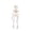 A001- Beige, variant on Skeleton Figurine Single White Posable Piece for Halloween Home Decor