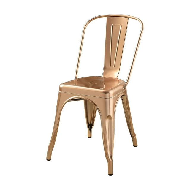 Chaise Jakia ACME fini or rose poli