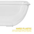 thumbnail image 4 of 50Pcs Plastic Plates Disposable Plastic Dishes Rectangular Food Dishes, 4 of 4