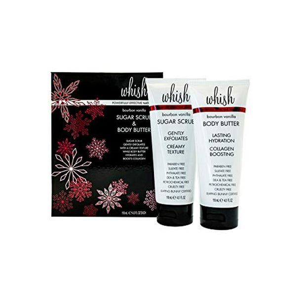 Whish Bourbon Vanilla Sugar Scrub Body Butter Set Walmart Com