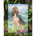 thumbnail image 3 of Mountain Flowers Bloodhound Garden Flag, 3 of 3