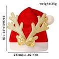 thumbnail image 3 of Vikakiooze Home Decor Unisex Christmas Decoration Outdoor Antler Plush Cute Christmas Hat, 3 of 7