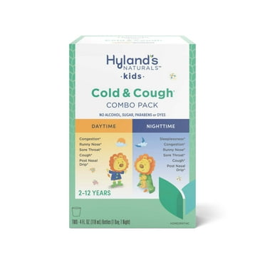 Hyland's Kids Cold & Cough, Ages 2-12, Day & Night Combo Pack, 8 fl oz