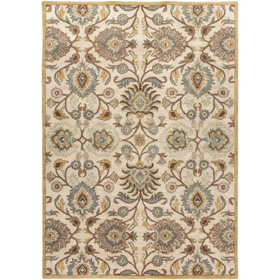 BoutiqueRugs Stoystown Traditional Area Rug - Dark Brown, Medium Brown, Lavender - 10' x 14'