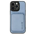 thumbnail image 5 of Allytech Detachable Wallet Case for iPhone 16 Pro, Fiber Texture Design Magnetic Card Holder Case for Women&Men, Slim Fit Shockproof Full Body Protective Back Cover - Blue, 5 of 12