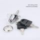 thumbnail image 2 of Cerradura 16/19 mm Gabinete Estable Archivador Cerraduras Herrajes para muebles (19 mm) Plata, 2 of 4