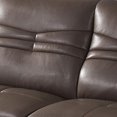 thumbnail image 3 of Benjara BM226738 Tufted Leatherette Sofa with Track Armrests, Brown, 3 of 4