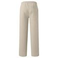 thumbnail image 3 of SonxaHe Toddler Boys Pants Elastic Waist Baggy Straight Leg Sweatpants Kids Lightweight Athletic Pants Beige,Sized 4-5, 3 of 3