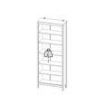thumbnail image 4 of Tvilum Madrid Adjustable 6 Shelf Bookcase, Open Storage Home Office Bookshelf for Adults, White, 4 of 13