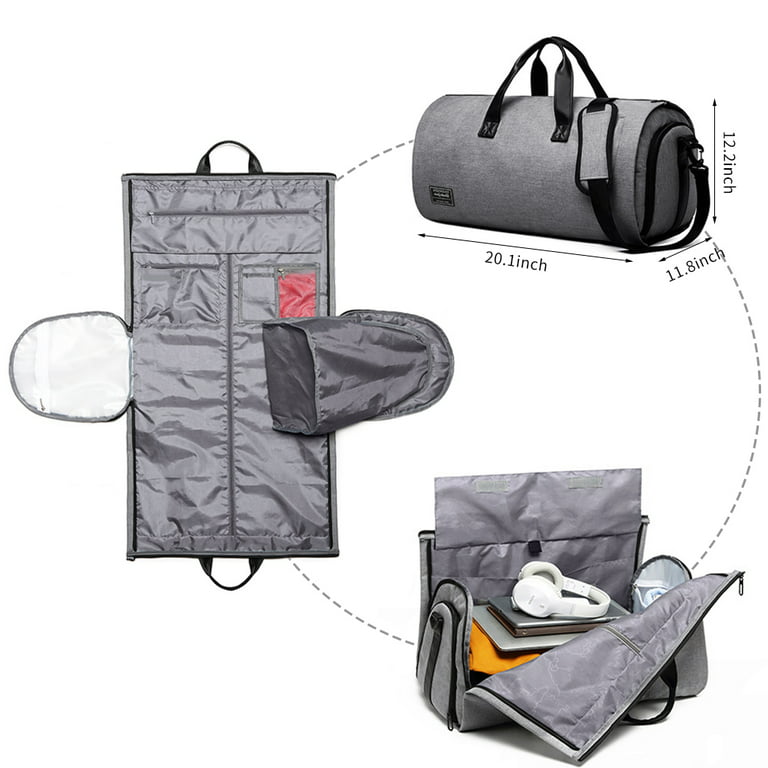 Rolling Garment Bags, Large Garment Duffle Bag with Wheels, 3 in 1 Garment  Suit Luggage Bag - AliExpress