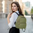 thumbnail image 6 of JIALIOU Mini Backpack Purse for Women Quilted Casual Daypack Small Travel Shoulder Bag, Olive Green, 6 of 7