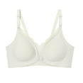 Baycosin Women's Seamless Lace Nursing Bra Wire With Front Double