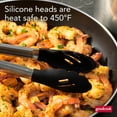 thumbnail image 4 of GoodCook Gourmet Locking Tongs, 11in Heavy Gauge Stainless Steel With Scalloped Head Silicone Grip, 4 of 18