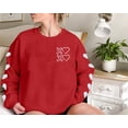 thumbnail image 4 of MOUSYA Love Heart Sweatshirt for Women Happy Valentine's Day Shirts Tie Dye Crewneck Pullover Tops, 4 of 6