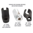 OEMTOOLS, Oxygen Sensor Socket Set, 3 Piece O2 Wrench Kit with Case ...