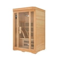 thumbnail image 5 of Heat Wave Indoor Hemlock Dry 2 Person Carbon Infrared Sauna, 1.8kW, 5 of 12