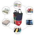 thumbnail image 2 of DouZhe 50L Rectangular Laundry Basket, Cute Dinosaurs Fish Prints Waterproof Foldable Laundry Hamper with Aluminum Handles, 2 of 6