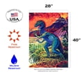 thumbnail image 2 of Toland Home Garden Run Dino Run Dinosaurs Dinosaur Flag Double Sided 28x40 Inch, 2 of 5