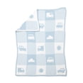 thumbnail image 1 of Couverture bébé George Baby en chenille bleu clair 76 x 102 cm, 1 of 4