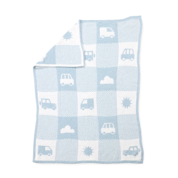 George Baby Blue Chenille Baby Blanket 30" x 40"