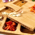 thumbnail image 2 of Tablero de talla de madera del bloque de carnicero del hogar con los accesorios de la cocina de los contenedores, 2 of 5