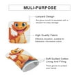 thumbnail image 3 of Cute Dragon Baby Oven Mitt And Pot Holder Set Oven Glove for Kitchen Baking Cooking Grilling, 3 of 6