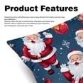thumbnail image 2 of Santa Claus Pillow Covers - Set of 2 - 16x16, 18x18, 20x20 Inches - Unique Patterns for Various Occasions - Decorative Throw Pillowcases for Home Decor, 2 of 6