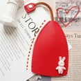 thumbnail image 1 of Key Covers for Car Keys Leather Car Key Case Cover Cute Key Case Protection Bag Access Control Card Case Water Drop Car Door Anti-Theft Door Key Case for Car Keys, 1 of 2