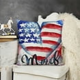 thumbnail image 2 of YINGXI Throw Pillow Covers , Star Heart Home of The Free Decorative Farmhouse Decoration for Home G539-18 12x12in, 2 of 5
