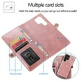 thumbnail image 3 of Samsung S23 S22 S21 S20 S10 S9 S8 Plus Ultra Fe Note20 Note10 Note9 Note8 Plus Ultra Case, Card Slot Holder Cash Pocket PU Leather Sleeve Magnetic Clo Cheap and fine, 3 of 5