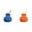 Blue 1PCS & Orange 1PCS, variant on Color Powder Refillable Holi Color Combine Color Powder Fun Throwing Atmosphere Party Decorations for Women Color Powder Balls for Throwing Gender Reveals, Party & Festival