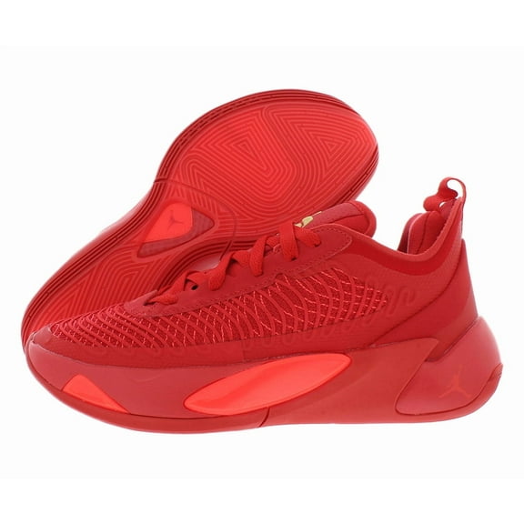Nike Jordan Luka 1 GS Boys Shoes Size 7, Color: University Red/Metallic Gold/Bright Crimson