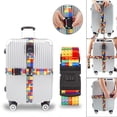 thumbnail image 1 of Sangle de Valise Codée Serrure Robuste Large Longue Détachable Imprimé Coloré Bloc pour Voyage Fournitures de Voyage d'Affaires, 1 of 7