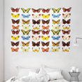 thumbnail image 1 of Butterfly Tapestry, A Collection of Detailed Butterflies in Various Shapes Vibrant Colored Creatures, Wall Hanging for Bedroom Living Room Dorm Decor, 80W X 60L Inches, Multicolor, by Ambesonne, 1 of 2
