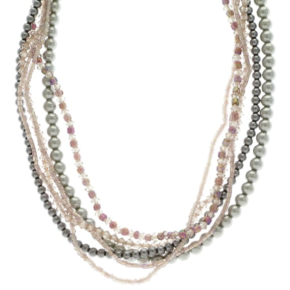 Mi Amore Layered-Necklace Multicolor/Silver-Tone